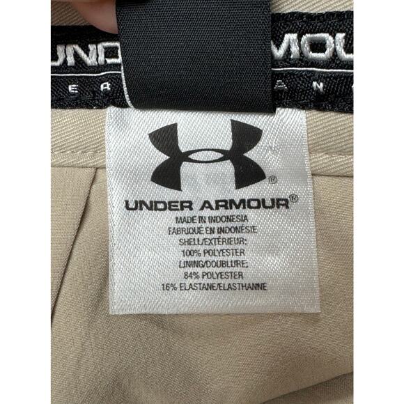 Under Armour Performance Woman’s  Athletic Skort Tan Size 10 - Picture 9 of 9